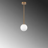 Lampada a sospensione a 3 luci color bronzo con paralume bianco in metallo selce