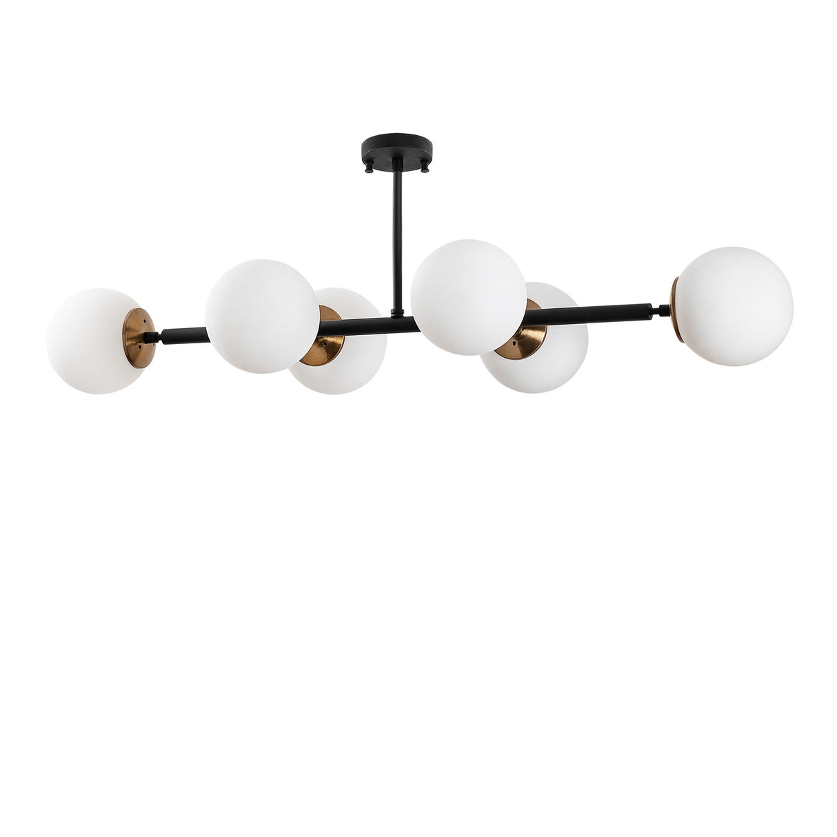 Hanglampen - Hanglamp 6 - lichts Crème Glas Radiance - Dimehouse