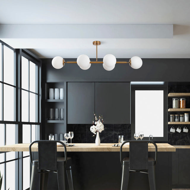 Hanglampen - Hanglamp 6 - lichts Bronskleurig Glas Radiance - Dimehouse