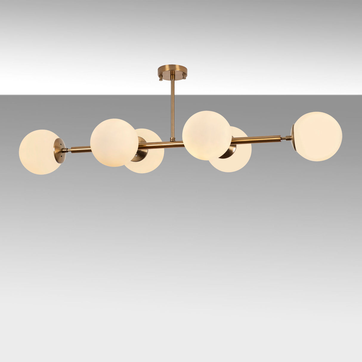 Hanglampen - Hanglamp 6 - lichts Bronskleurig Glas Radiance - Dimehouse