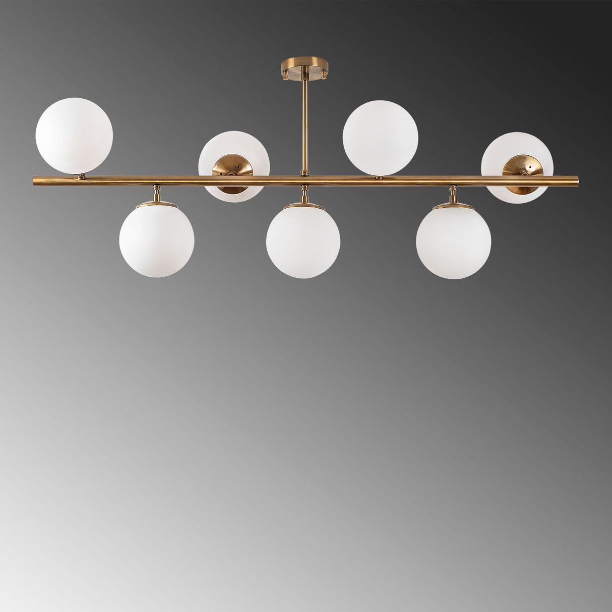 Hanglampen - Hanglamp 7 - lichts Bronskleurig Glas Radiance - Dimehouse