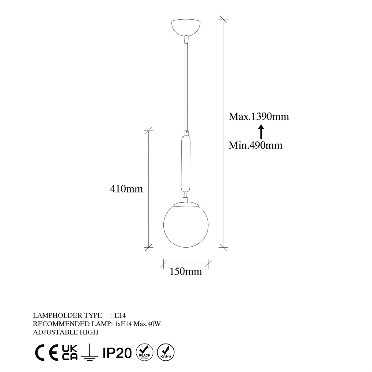 Hanglampen - Hanglamp 1 - lichts Goud Glas Cascade - Dimehouse