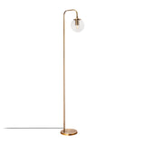 Vloerlampen - Vloerlamp Bronskleurig Helder Glas Brim - Dimehouse