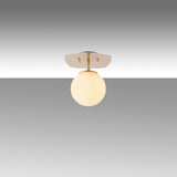 Plafondlampen - Plafondlamp 1 - lichts Goud Glas Axel - Dimehouse