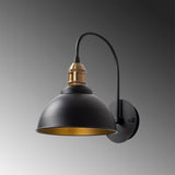 Wandlampen - Wandlamp Zwart Metaal Bane - Dimehouse