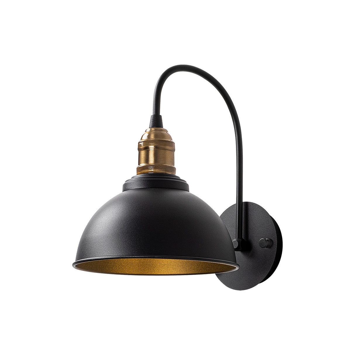 Wandlampen - Wandlamp Zwart Metaal Bane - Dimehouse