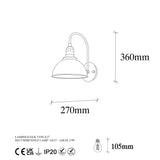 Wandlampen - Wandlamp Zwart Metaal Bane - Dimehouse