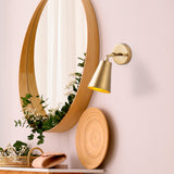 Wandlampen - Wandlamp Goud Glas Glacier - Dimehouse