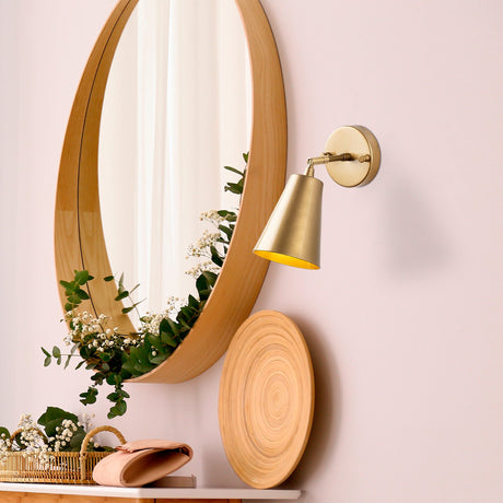 Lampada da parete Ghiacciaio in vetro dorato