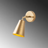 Wandlampen - Wandlamp Goud Glas Glacier - Dimehouse