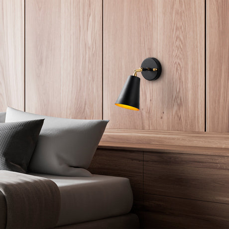 Lampada da parete Ghiacciaio in vetro nero oro