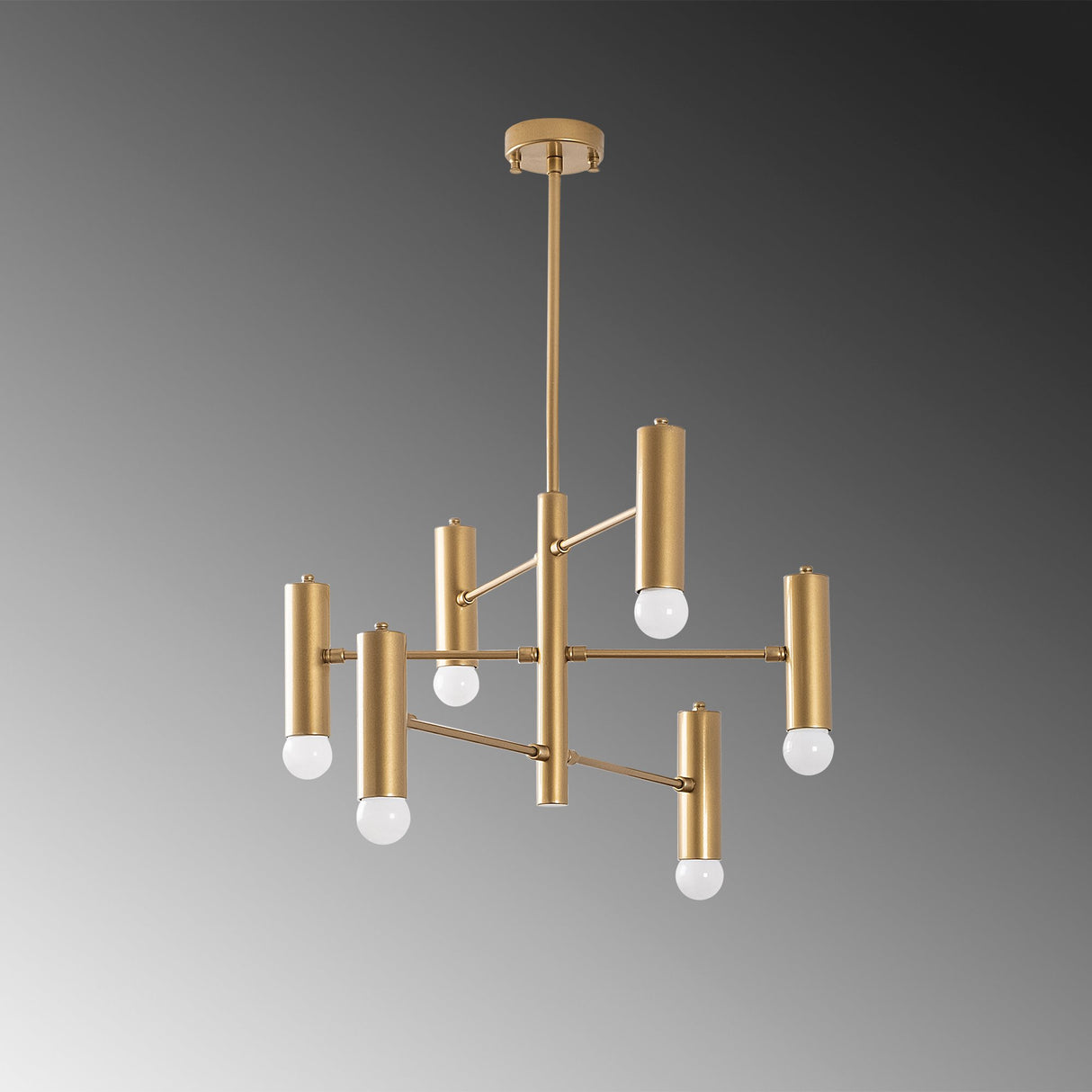 Hanglampen - Hanglamp 6 - lichts Goud Metaal Arctic - Dimehouse