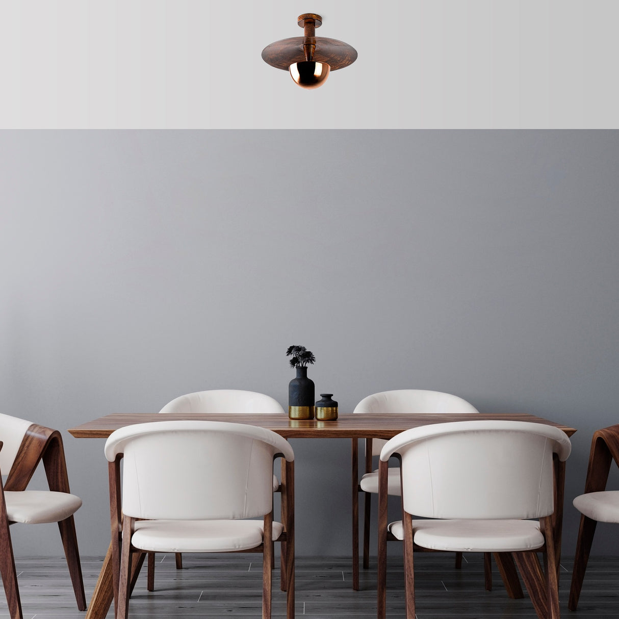 Lampada da soffitto 38 cm Elevate in metallo color rame