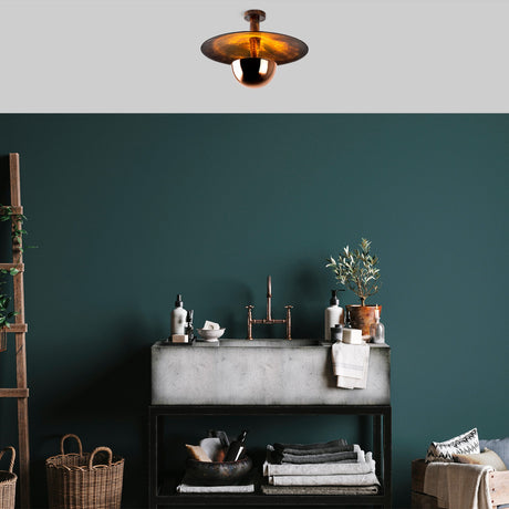 Lampada da soffitto 48 cm Elevate in metallo color rame