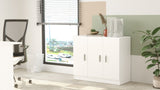 Wandkasten - Wandkast Delta Wit Melamine 89,9x73,8x38,1 cm - Dimehouse