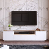 Mobile TV Salerno Pino Atlantico Bianco Melaminico 180x44,6x44,5 cm