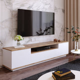 Mobile TV Salerno Pino Atlantico Bianco Melaminico 180x44,6x44,5 cm