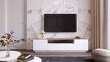 Mobile TV Salerno Pino Atlantico Bianco Melaminico 180x44,6x44,5 cm