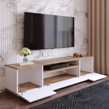 Mobile TV Salerno Pino Atlantico Bianco Melaminico 180x44,6x44,5 cm