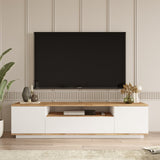 Mobile TV Salerno Pino Atlantico Bianco Melaminico 180x44,6x44,5 cm