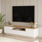 Mobile TV Salerno Pino Atlantico Bianco Melaminico 180x44,6x44,5 cm