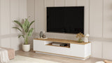 Mobile TV Salerno Pino Atlantico Bianco Melaminico 180x44,6x44,5 cm