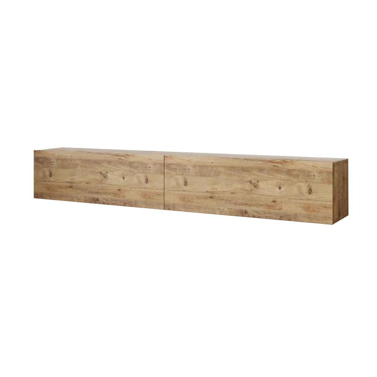TV Meubels - Zwevend TV Meubel Turin Atlantisch Dennenhout Melamine 180x29,6x31,6 cm - Dimehouse