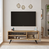 TV Meubels - TV Meubel Riva Atlantisch Dennenhout Melamine 110x44x40 cm - Dimehouse