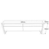 Set di mobili TV in pino atlantico Sable melaminico 180x56x35,5 cm