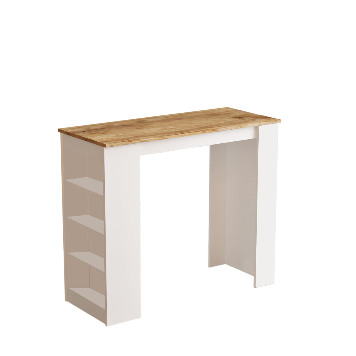 Bartafels - Bartafel Paphos Atlantisch Dennenhout Wit Melamine 120x101,8x51,6 cm - Dimehouse