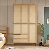 Kledingkasten - Kledingkast Kosmos Walnoot Eik Melamine 112,2x195,6x55 cm - Dimehouse