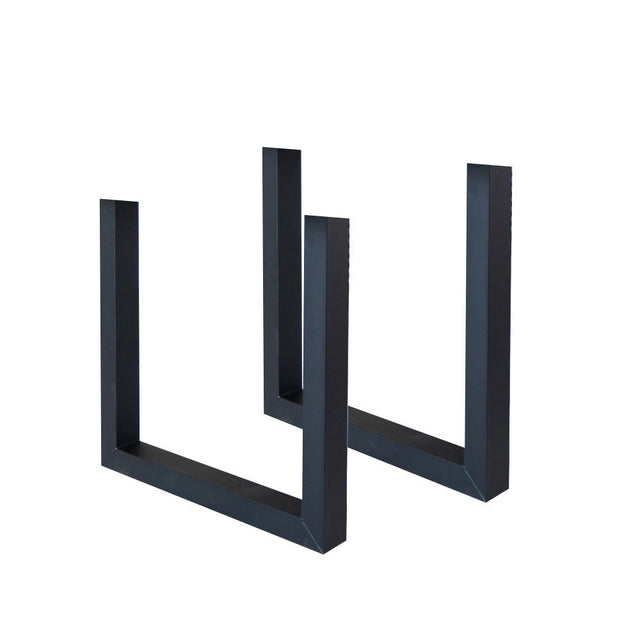 Frames - Set van 2 Tafelpoten U - poot Zwart Metaal - Dimehouse