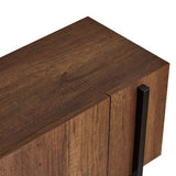 Mobile TV Nexus aspetto noce nero 180 cm Aspetto noce barocco e composito di legno melaminico nero
