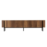 Mobile TV Nexus aspetto noce nero 180 cm Aspetto noce barocco e composito di legno melaminico nero