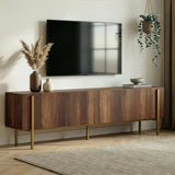 Mobile TV Nexus aspetto noce con oro 180 cm Aspetto barocco noce con oro Legno rivestito melaminico