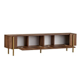 Mobile TV Nexus aspetto noce con oro 180 cm Aspetto barocco noce con oro Legno rivestito melaminico