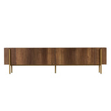 Mobile TV Nexus aspetto noce con oro 180 cm Aspetto barocco noce con oro Legno rivestito melaminico