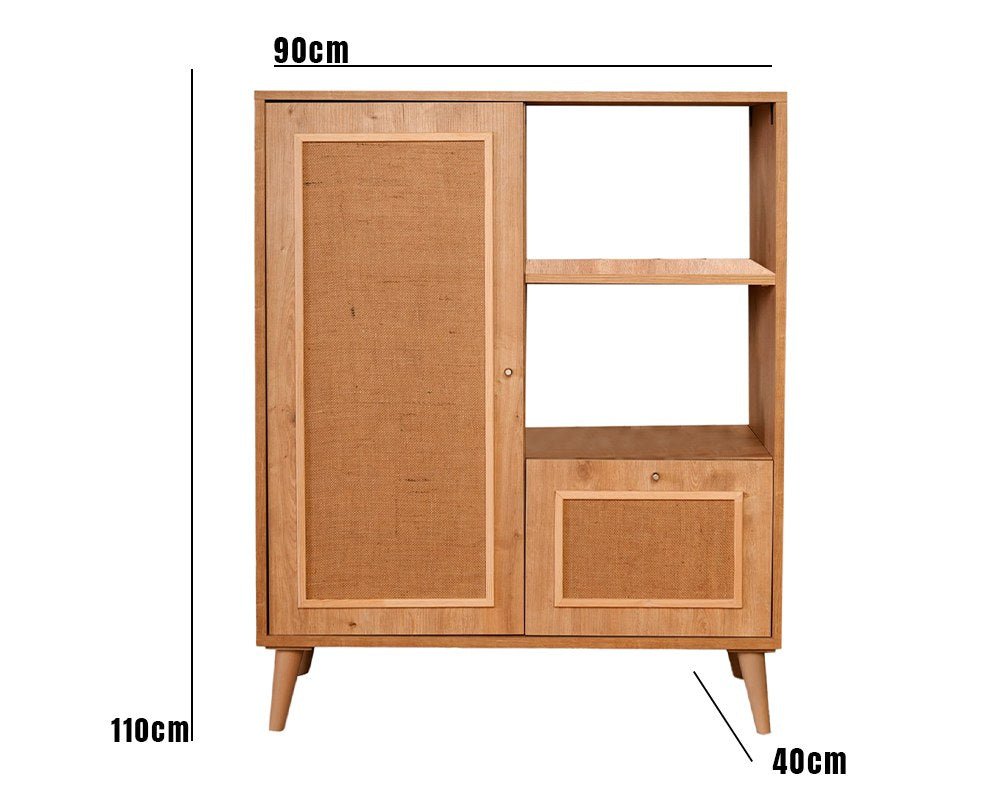 Pensile Jut Rovere Faggio 40x110x90 cm