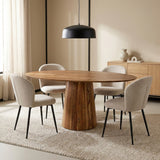 Eettafels - Ovale Eettafel Amelia Acaciahout O - poot - Dimehouse