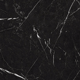 Bistro eettafel zwart marmerlook melamine -  70x70 cm - Elmo