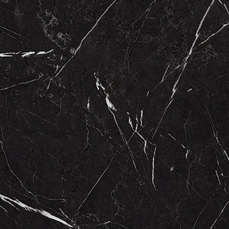 Bistro eettafel zwart marmerlook melamine -  70x70 cm - Elmo