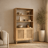 Libreria Hazeran Rovere Faggio 40x90x158 cm