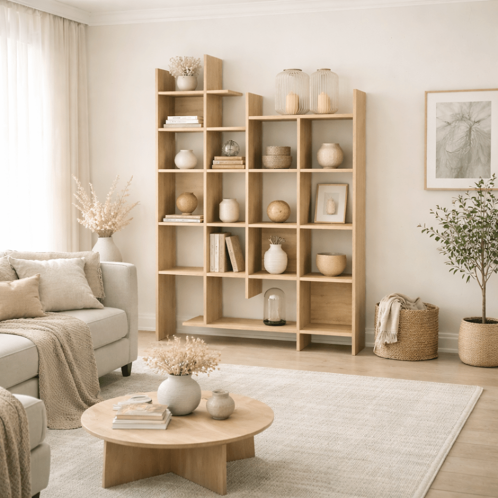 Boekenkasten - Boekenkast eikenlook melamine Manco 122x188x25,5 cm - Dimehouse