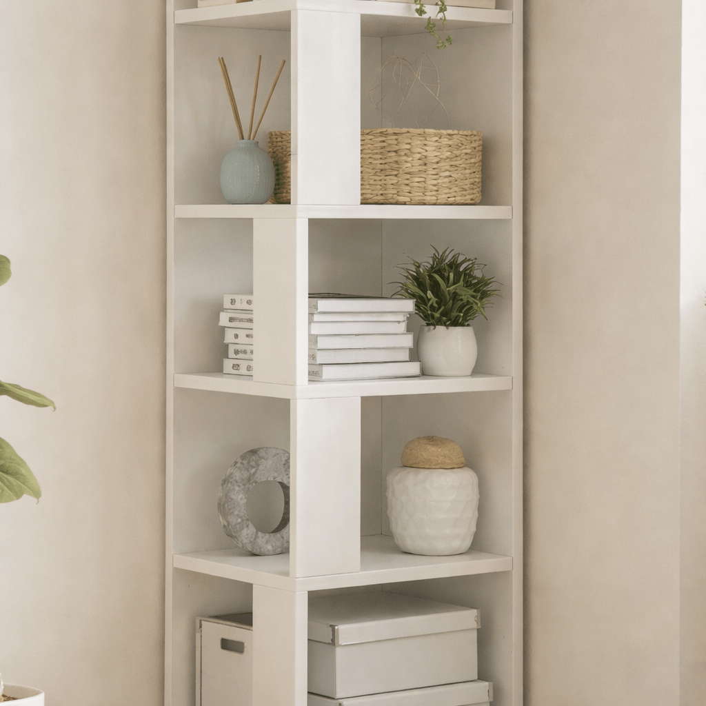 Libreria Piano Bianco Melaminico 34x161x34 cm