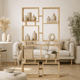 Boekenkasten - Boekenkast Rail Eik Melamine 79x166,5x24 cm - Dimehouse