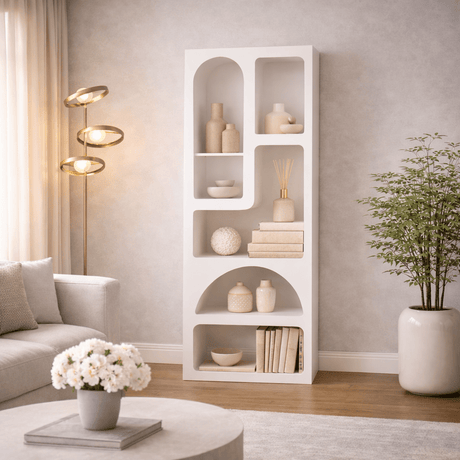 Libreria Venus Bianco Melaminico 60x150x32 cm
