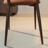 Eetkamerstoelen-Japandi Eetkamerstoel Yura Koper - Walnootlook Frame-Dimehouse