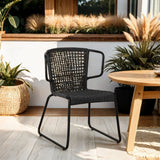 Tuinstoelen - Tuinstoel Dora Touw Antraciet - Dimehouse