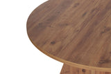 Tavolo da pranzo rotondo Mary in melaminico pino - 125 cm