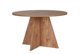 Tavolo da pranzo rotondo Mary in melaminico pino - 125 cm